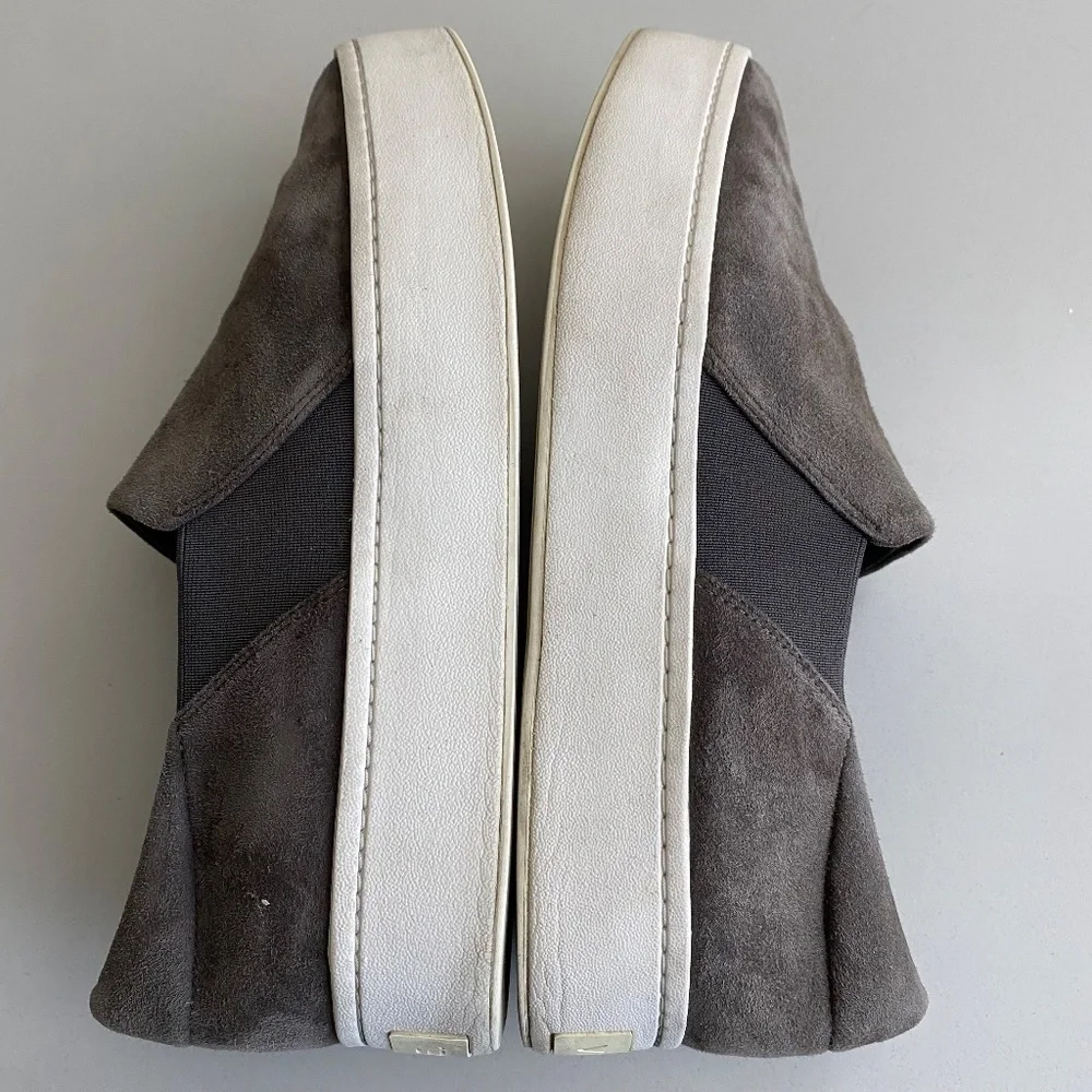 Vince Warren Platform Sneaker Suede Gray 9.5 sneakers‎
